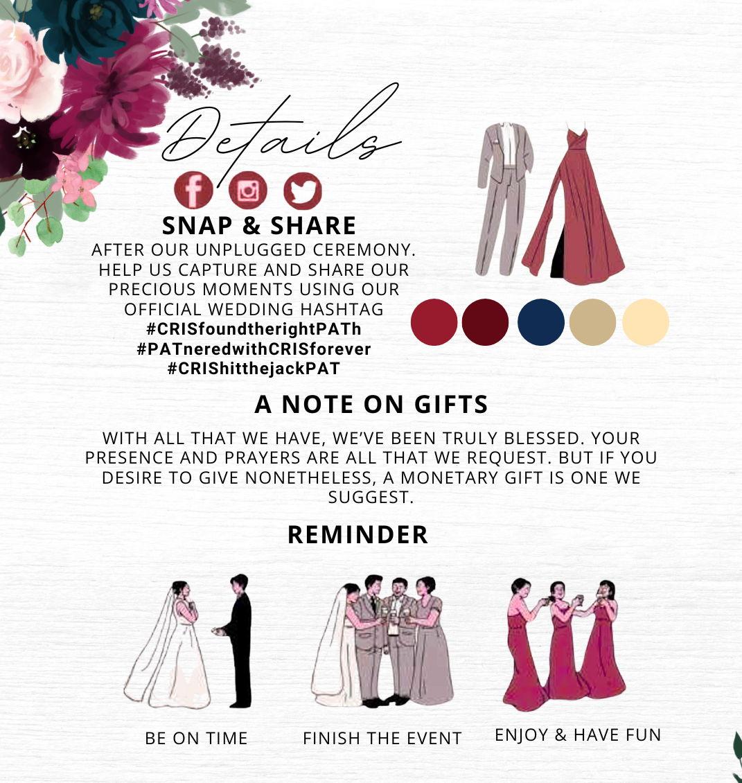 The Wedding Website of Criselda Bragais and Patrick Apilado