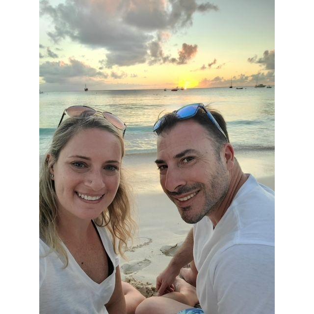 Spending time at the beach in Barbados January 2022