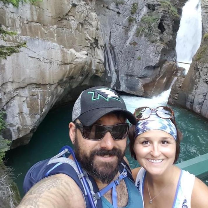 A hike into Johnston's Canyon in Banff National Park, Alberta, CA. We love hiking and gorgeous sites like this.