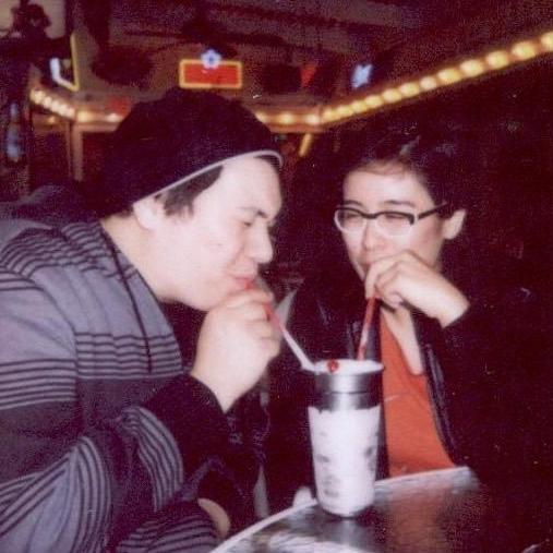 A milkshake at Harbor House Cafe -- during our first year together 11 years ago!