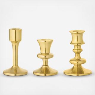 3-Piece Metal Candle Holder Set