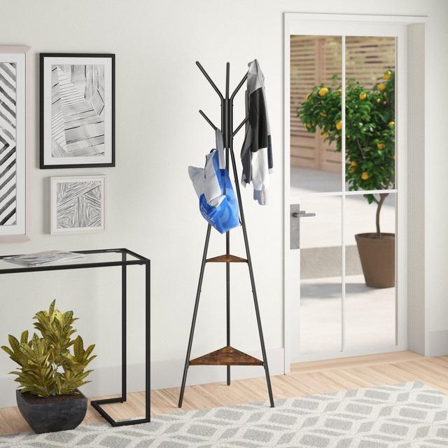 Valdosta 19.3'' Wide Freestanding Coat Rack with Storage