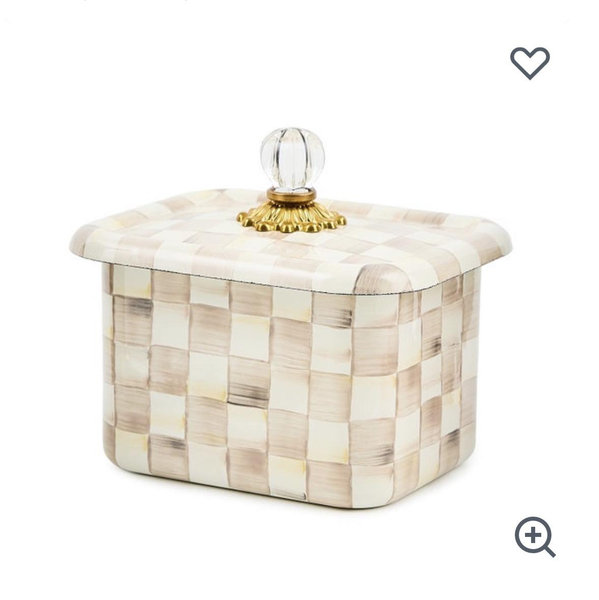 Courtly Check Recipe Box