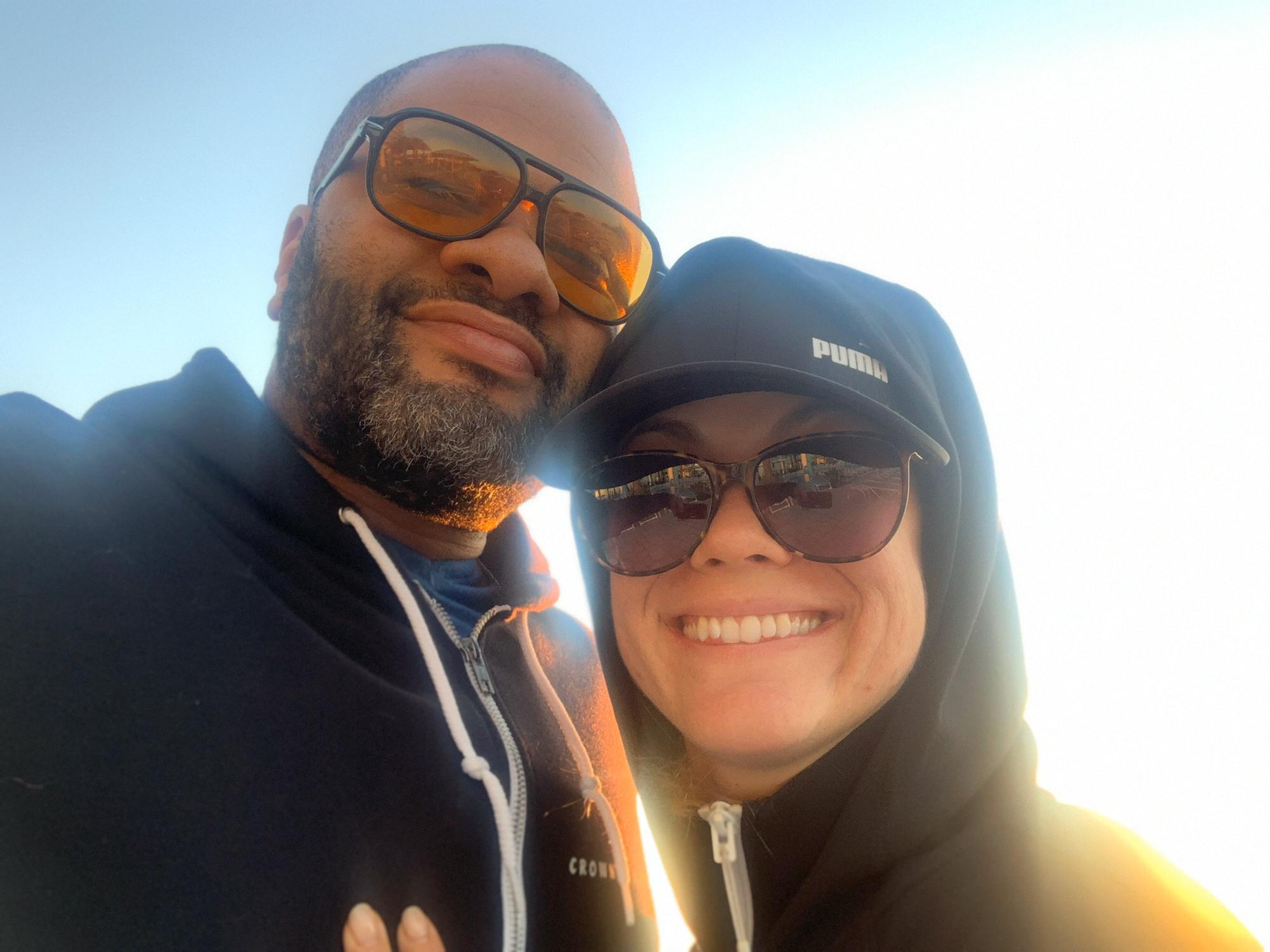 Clearwater Beach watching the sunset