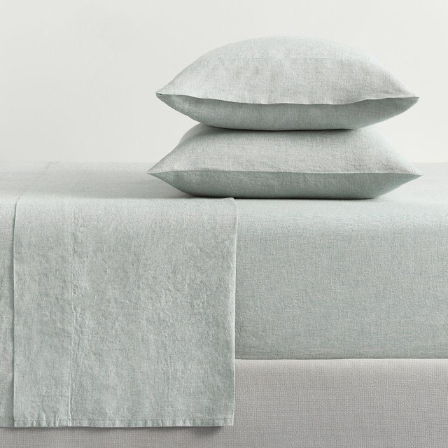 Mineral Blue Classic Belgian Flax Linen Sheet Set, King