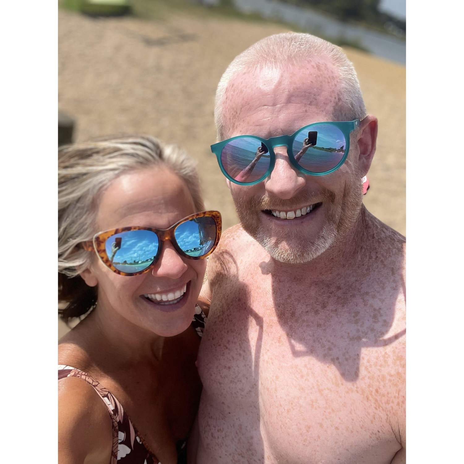 We love the water, sunshine, and great company! A day on the boat down the river with friends!