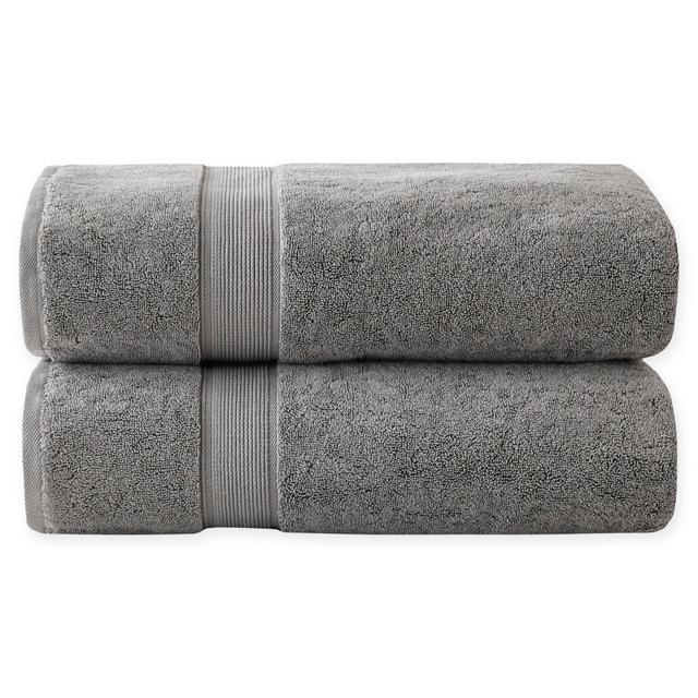 Madison Park Signature Bath Towels in Grey (Set of 2)