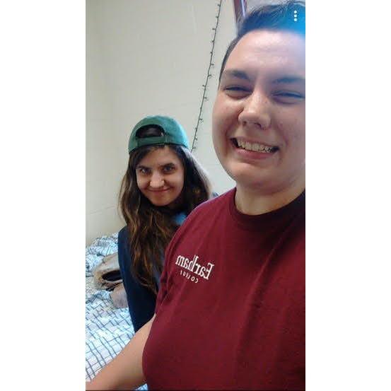 August 2017: Our first picture together.