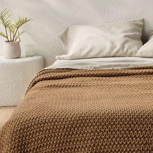Chunky Knit Bed Blanket - Casaluna™
