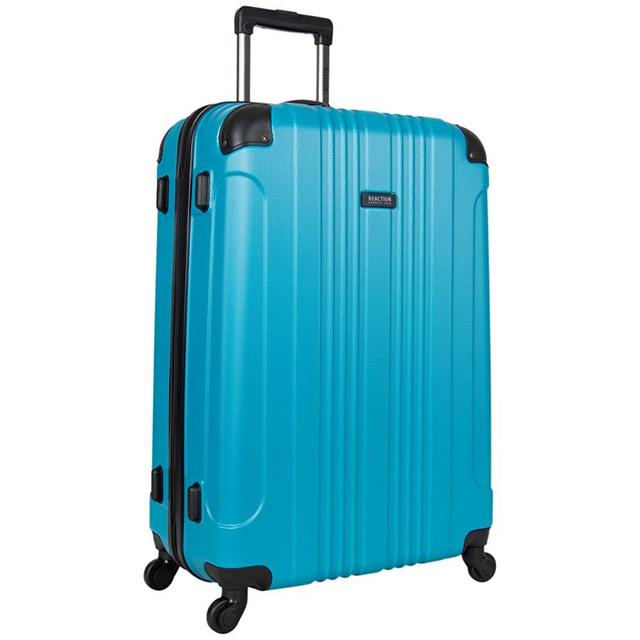 Kenneth Cole Reaction Out Of Bounds 28-inch Check-Size Lightweight Durable Hardshell 4-Wheel Spinner Upright Luggage, Teal