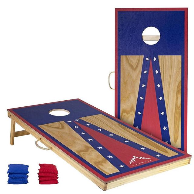 Himal Outdoors Cornhole Board Set, Choose Between 4 x 2 Feet or 3 x 2 Feet Game Boards Includes 8 Corn Hole Toss Bags