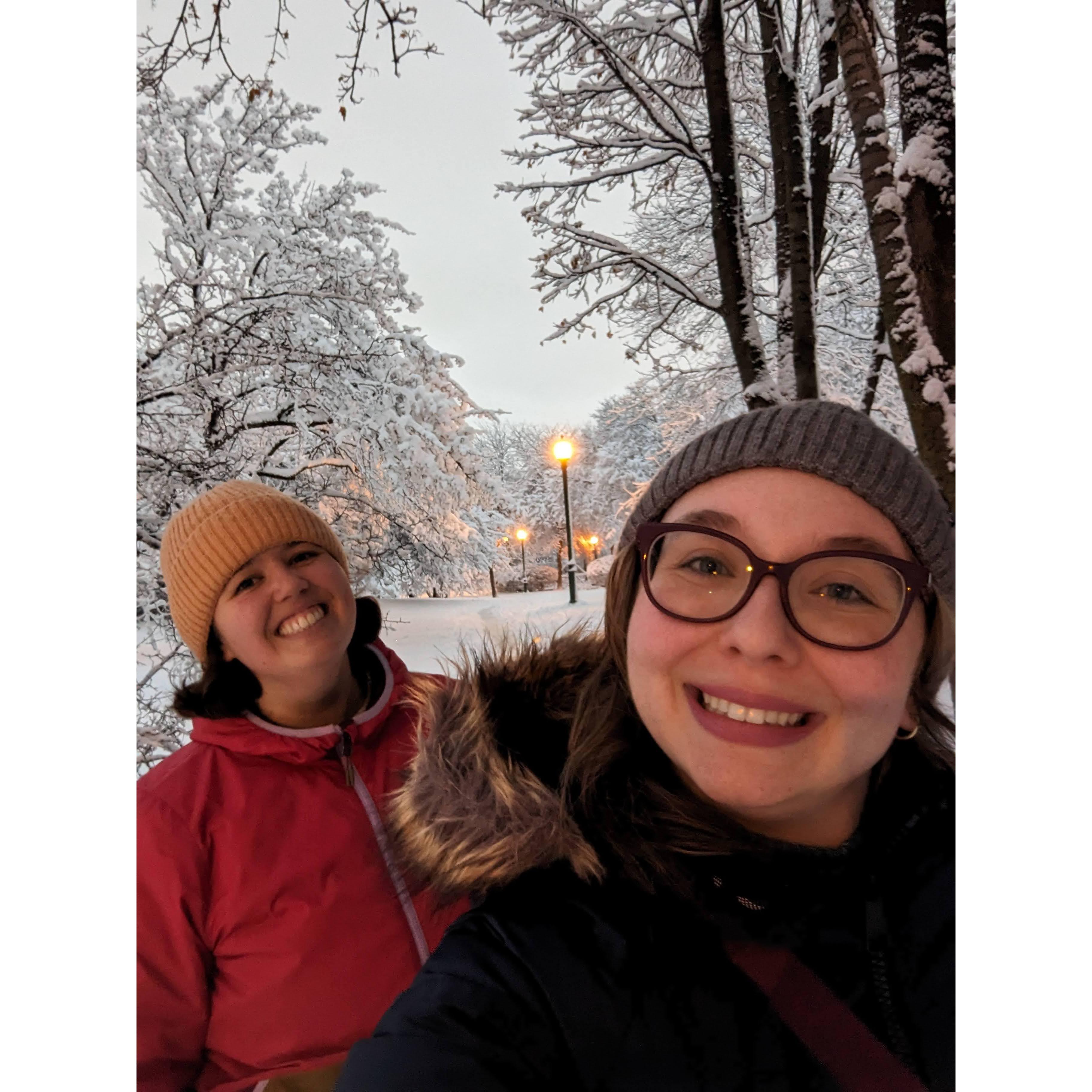 Enjoying our neighbourhood in the winter. (December 2023)