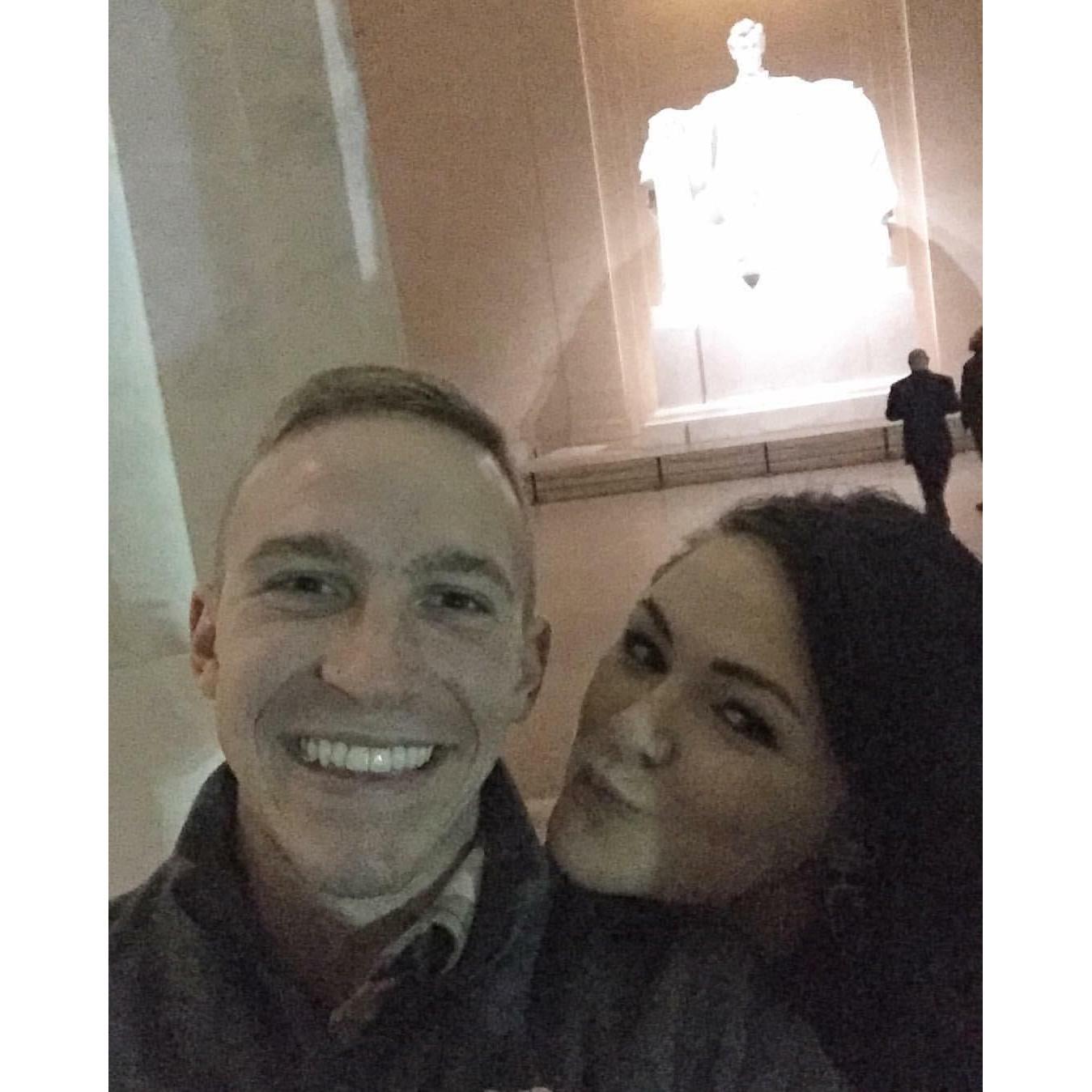 The first night in D.C. I talked his ears off and he asked me to be his girlfriend in front of ABE.