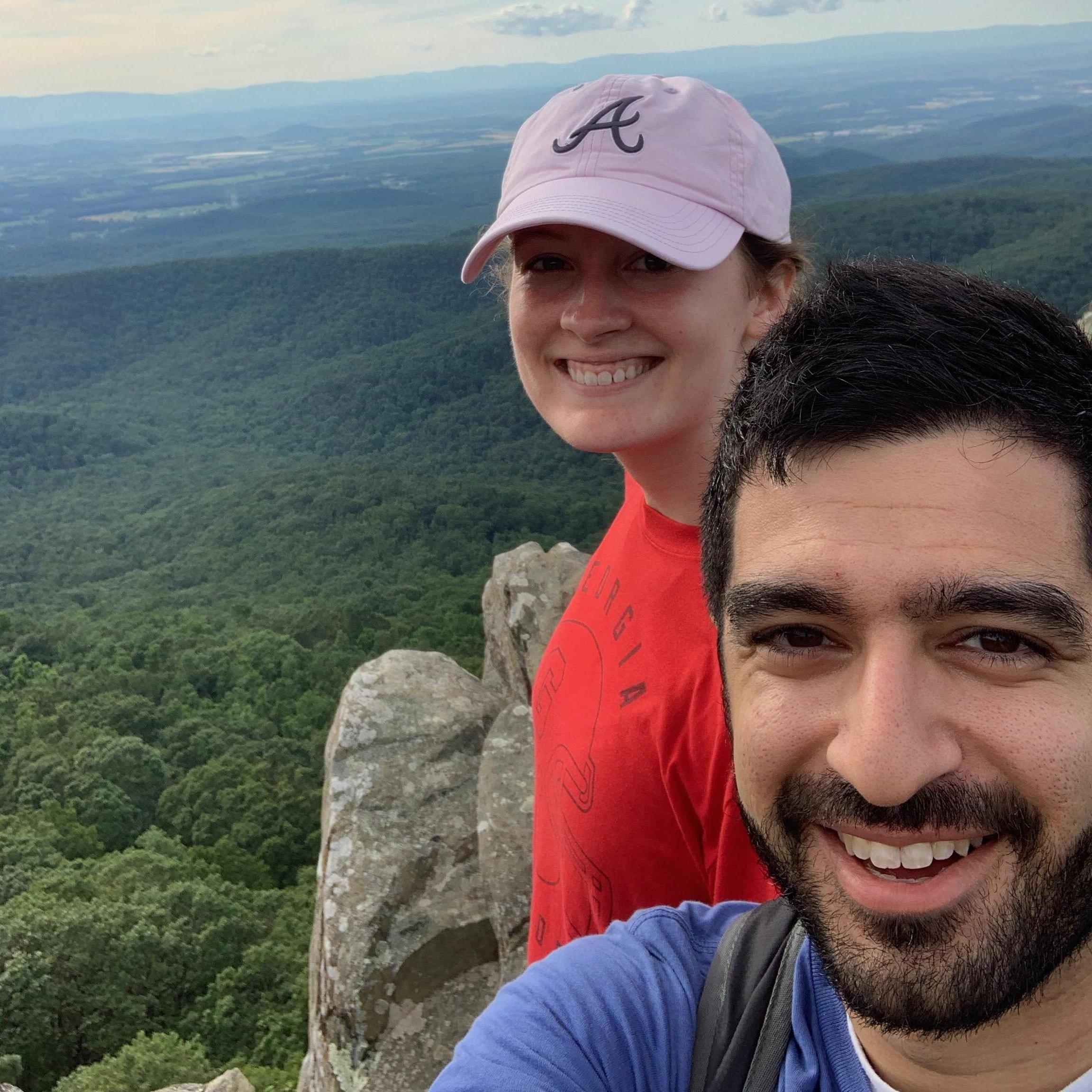 At the top of Humpback Rock!