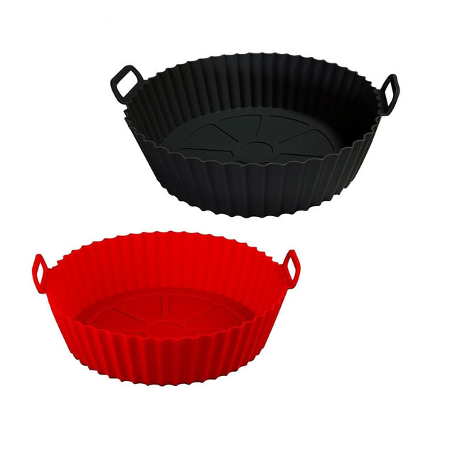 Home Collection Air Fryer Silicone Liners Set 8"