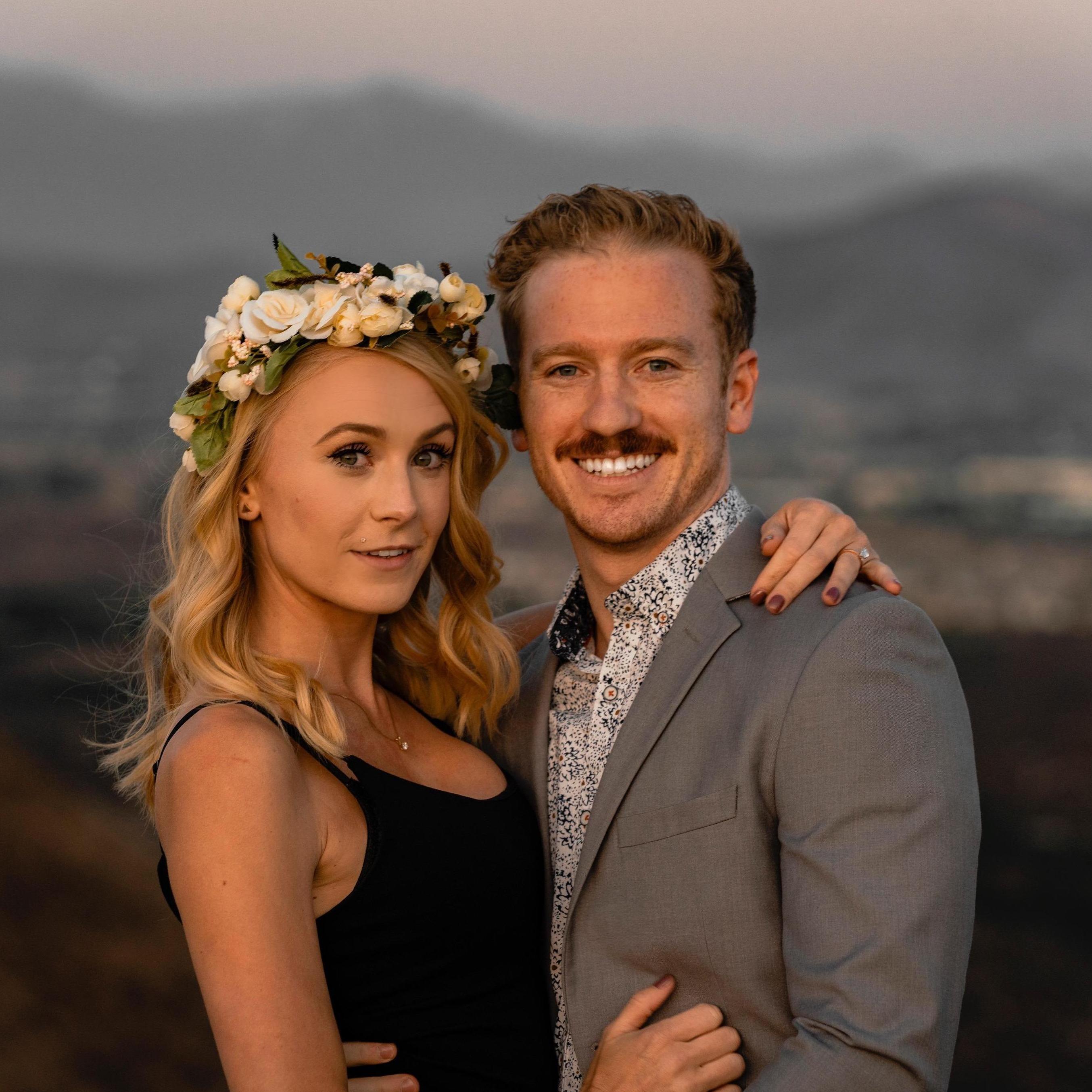 Moments after she said yes.
