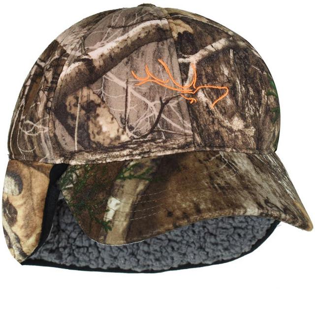 EDTREK Windproof and Waterproof Winter Hat with Sherpa Lined Ear Flap - Ultra Performance Blaze Orange and Camo Hunting Hat