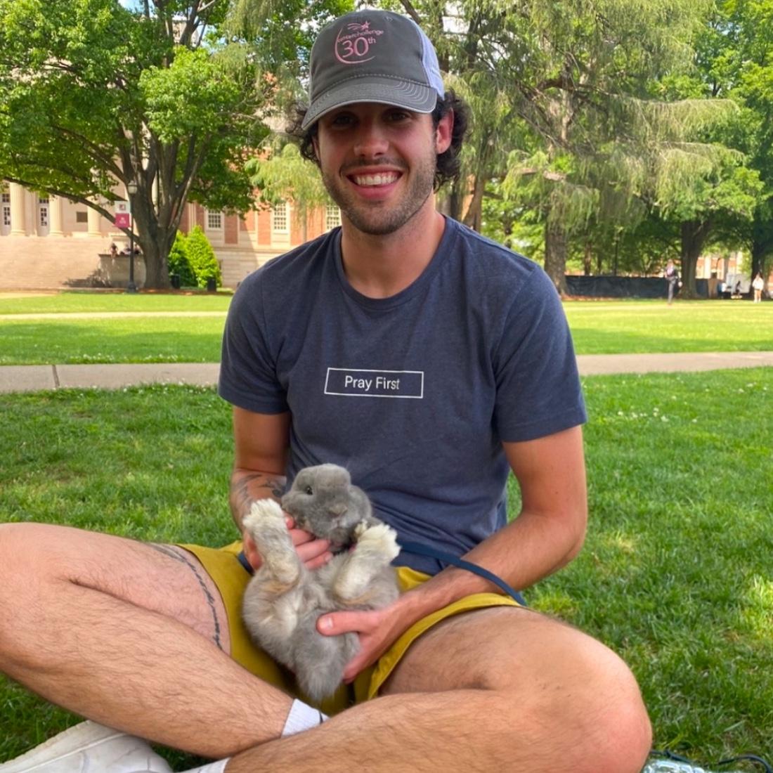 5/1/2024- Photo of Merrick and Omelette outside at the University of Alabama in Tuscaloosa, Alabama.