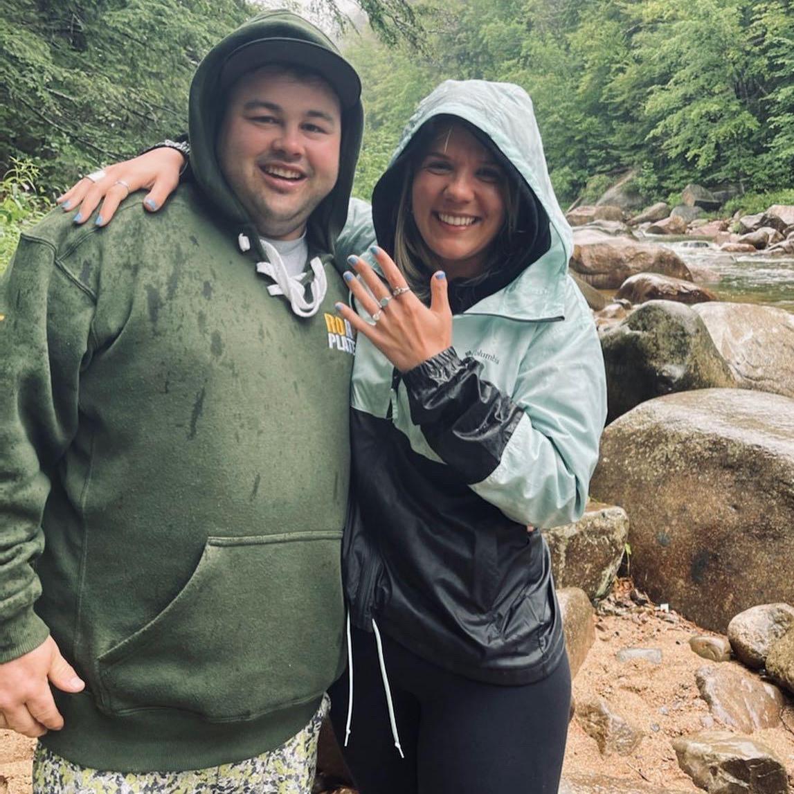 I said YES! Back at the Kangamangus mountains, where we first went on our first getaway together.