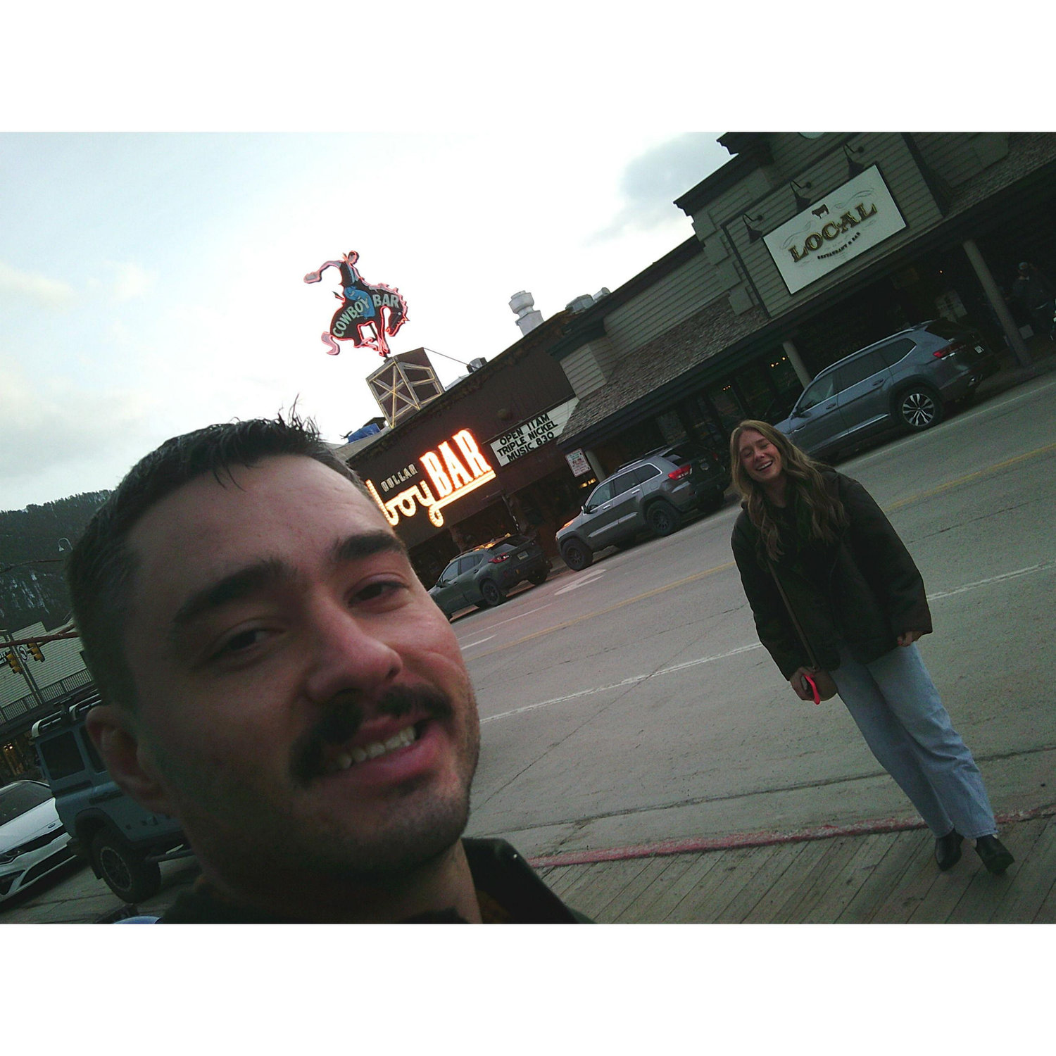 Another picture from Jackson Hole outside of the famous Cowboy Bar.