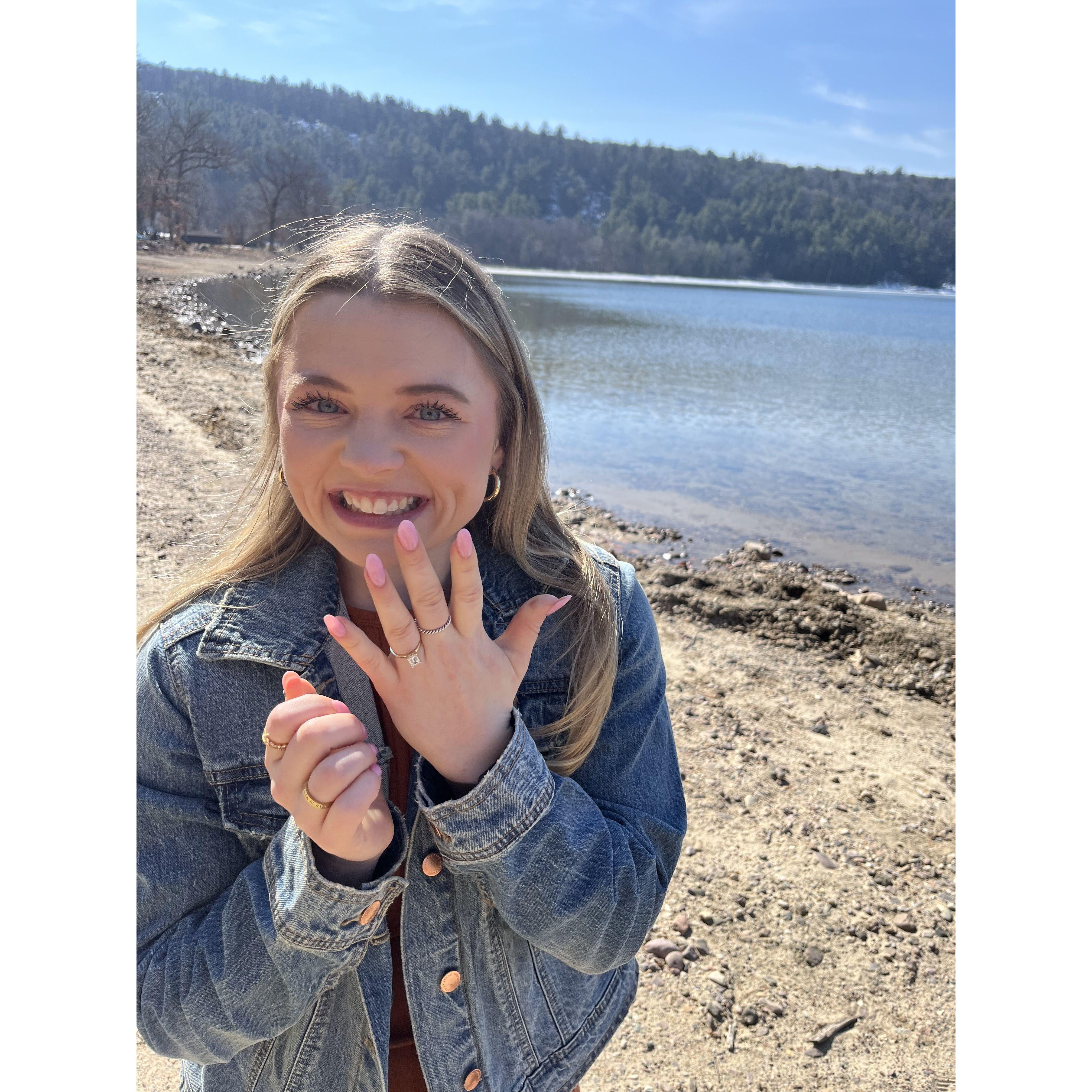 She said yes!