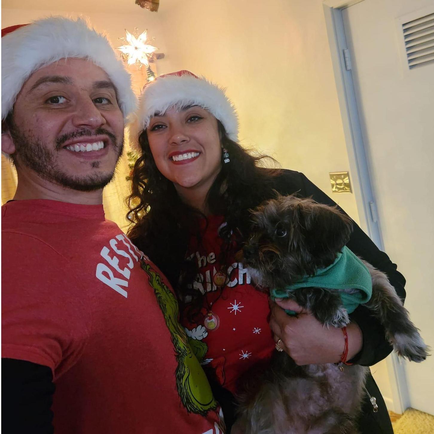 Celebrating a year since we've had Gansito, as well as our first Christmas in our new home.