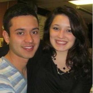 One of our first photos together, bowling!