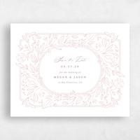 Pink Wedding Save the Date - Eze Landscape