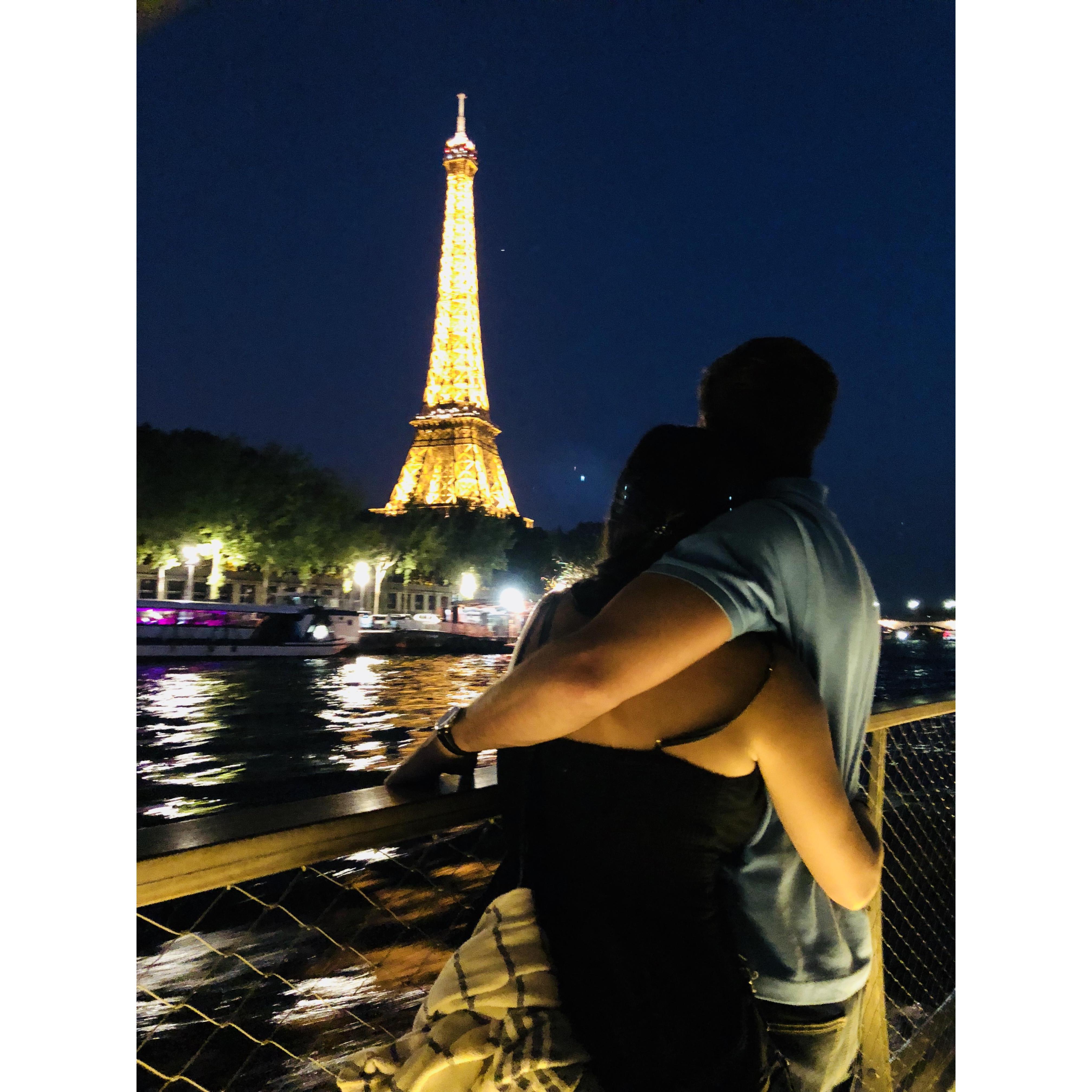 A kind stranger secretly took this photo of us and sent it to us after, reminding us of the love in the world