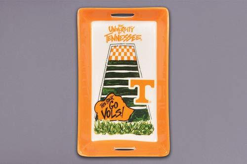 Magnolia Lane Ceramic Collegiate Handled Mini Tray, Tennessee