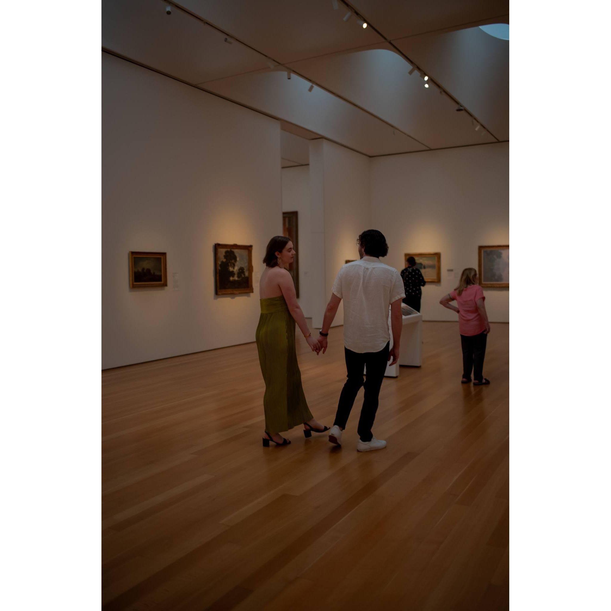 Our Engagement photoshoot at the NCMA