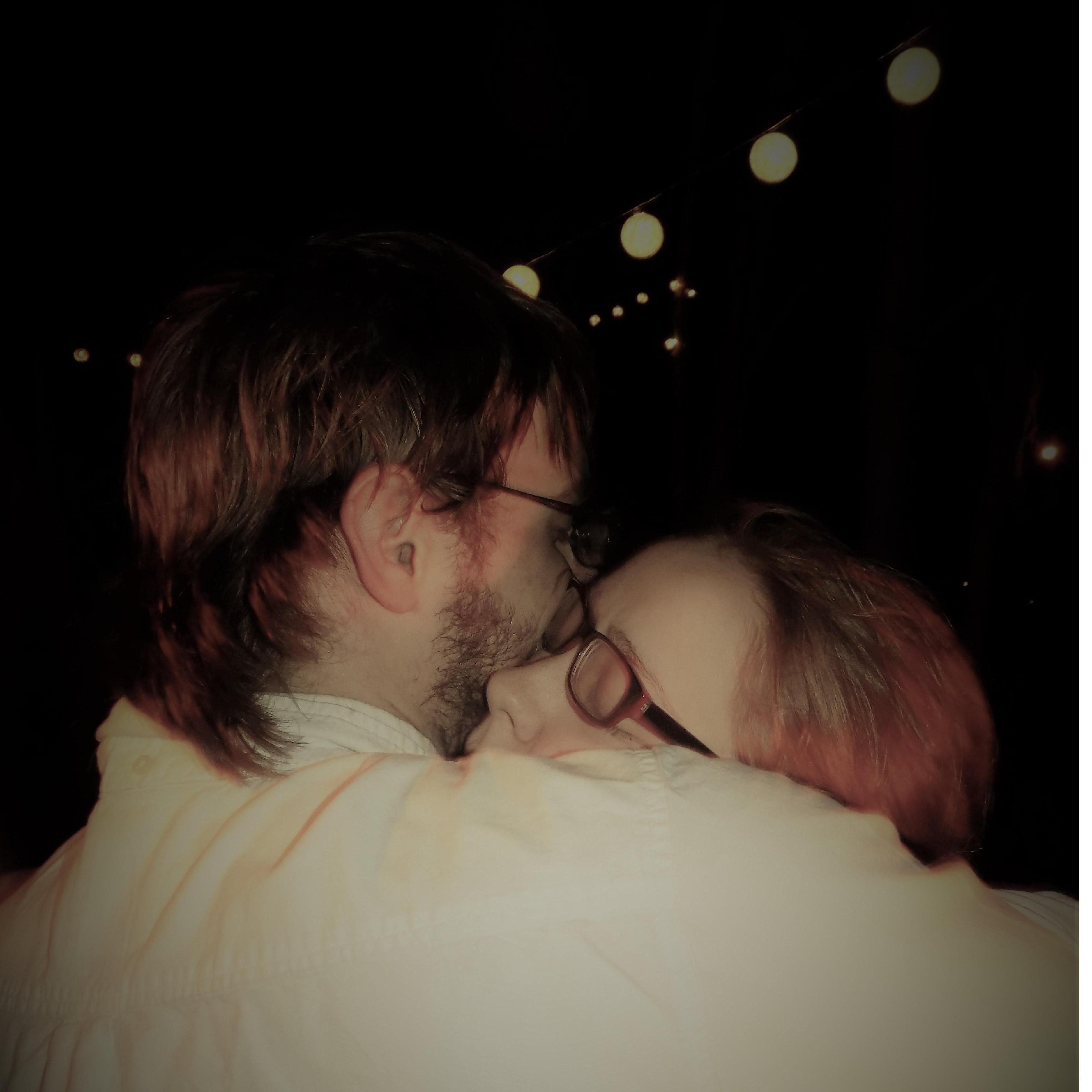 The day Micah proposed. Shania had helped him pull it all together while we were at work. The lights were so pretty and with all the signs he had along the path I wanted to cry when he proposed.