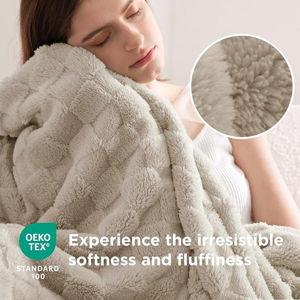 Light Brown Throw XL Blanket for Couch