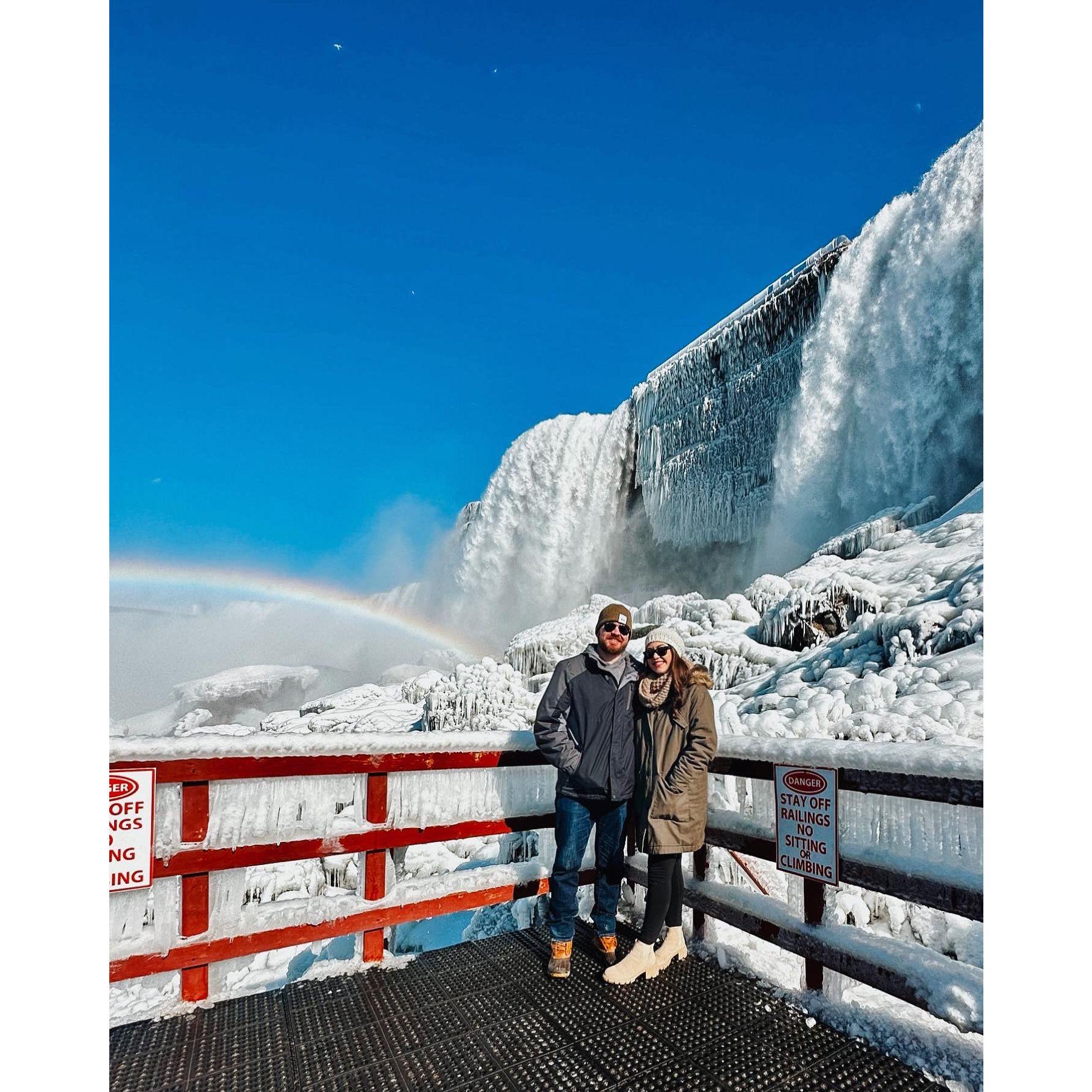First time at Niagara Falls, February 2023