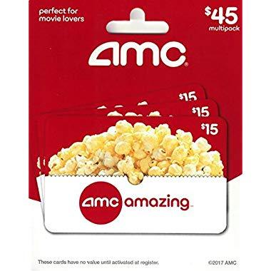 AMC Theatre  Gift Cards, Multipack of 3