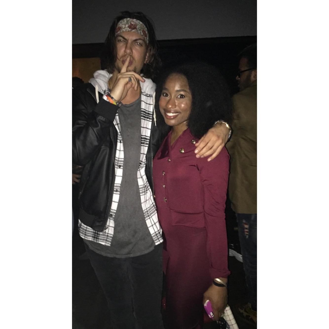 At a nightclub in 2016. Cub loved "shushing" the camera during his I've Said Too Much era.