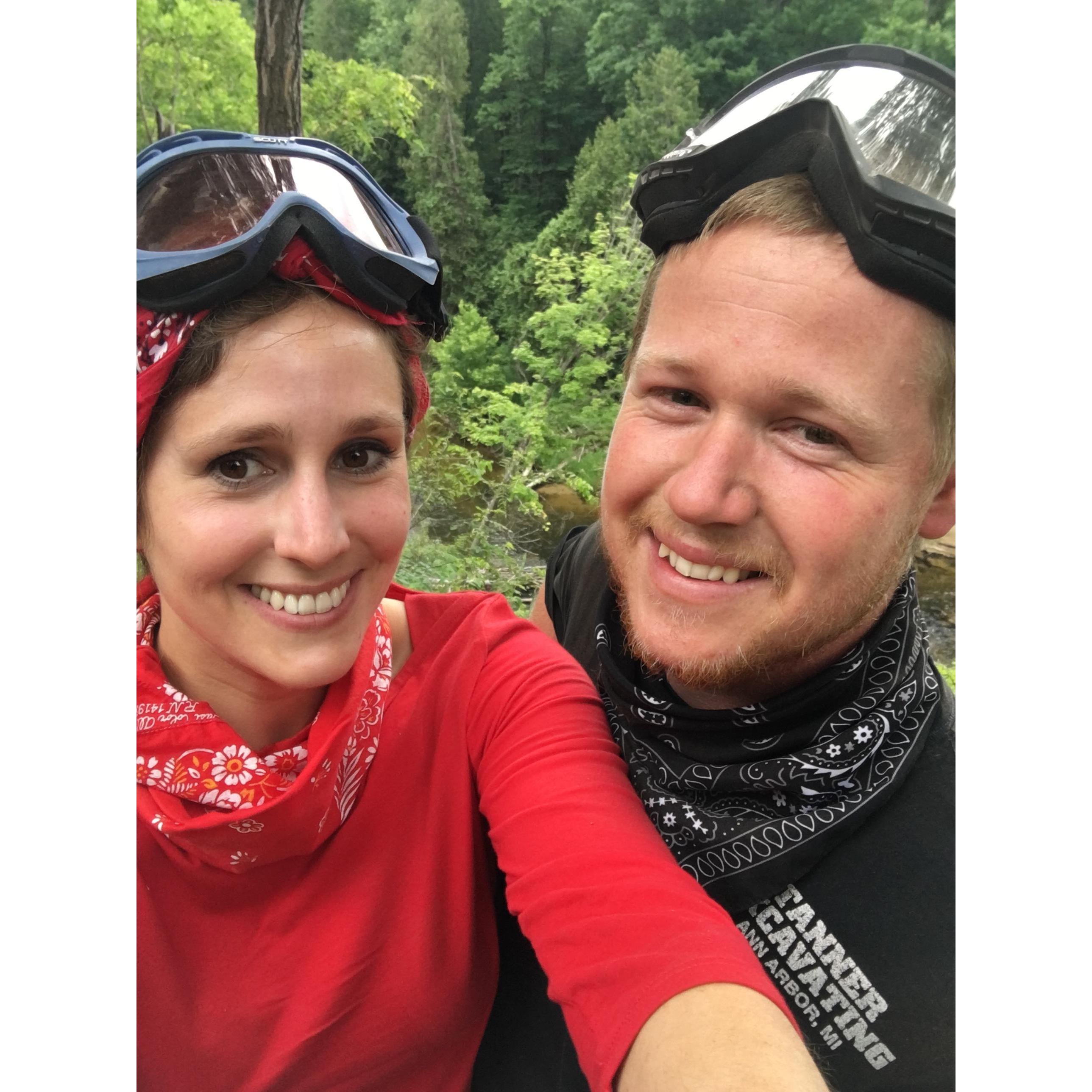 One of our first Family  RZR'ing trips in Northern MI.