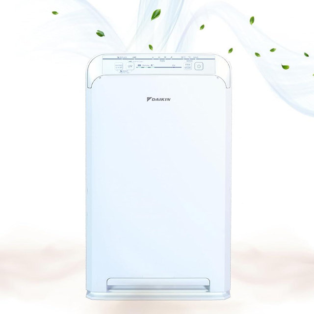 DAIKIN HEPA Air Purifier with Activated Carbon Filter and UVC LED Light, Zero Ozone, CARB Certified, 10.5 x 10.5 x 19.5 in (MCB50YSAU)