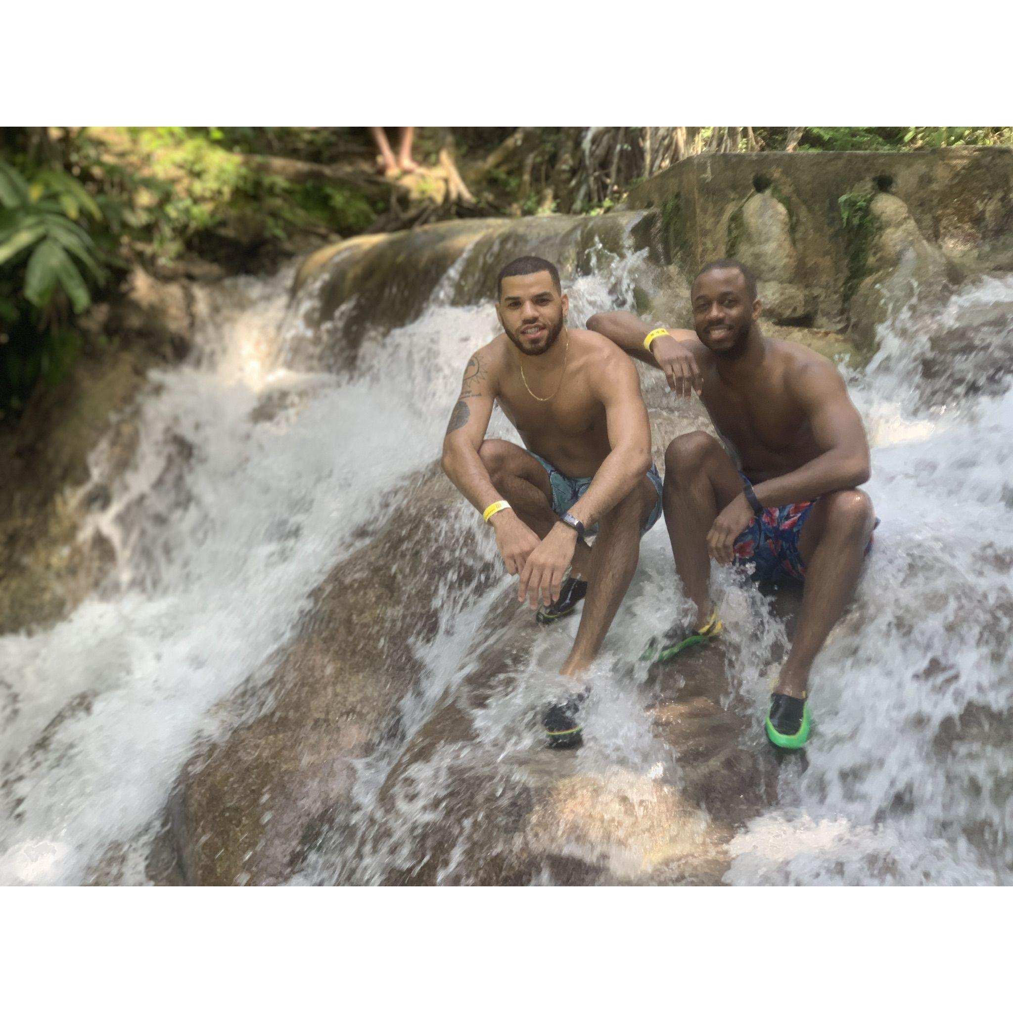 Dunn's River Falls in Ochos Rios, Jamaica in 2019. This was a trip AJ surprised Marcus with.