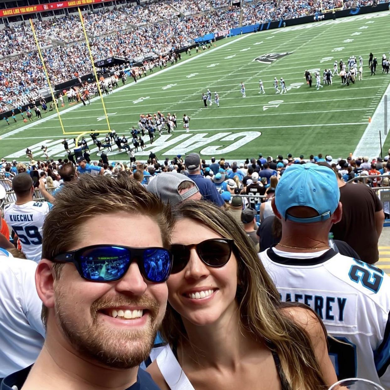 Charlotte NC to watch the Carolina Panthers.