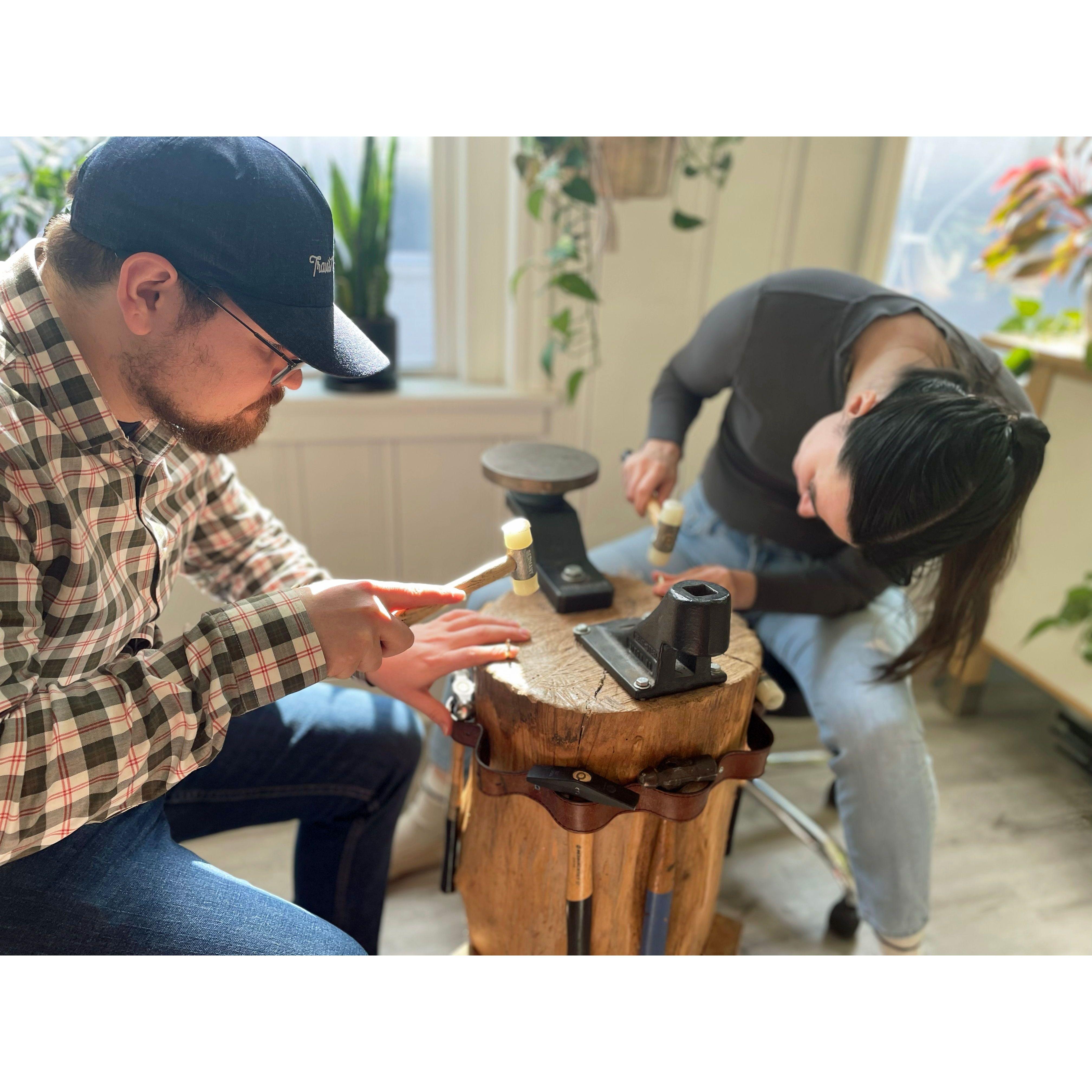 Crafting Our Wedding Rings from Scratch!