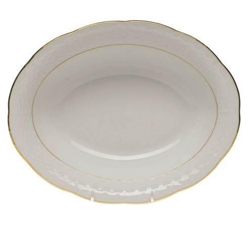 Golden Edge Oval Veg Dish