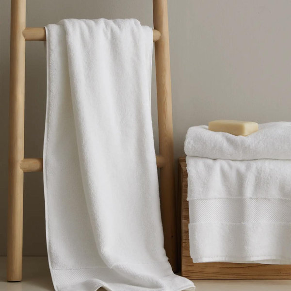 Turkish Ultra Plush Bath Towel Bundle - White