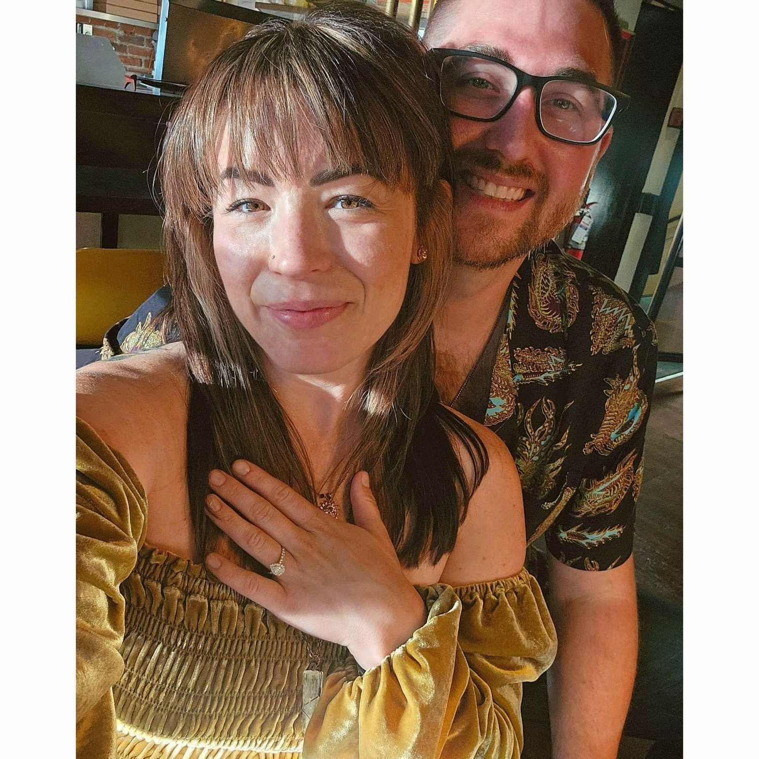 At seven years sober, the moment was right, Austin knelt down, love shining bright. With parents near and filled with joyful tears, Karlynn said "Yes!"—her heart so clear.
