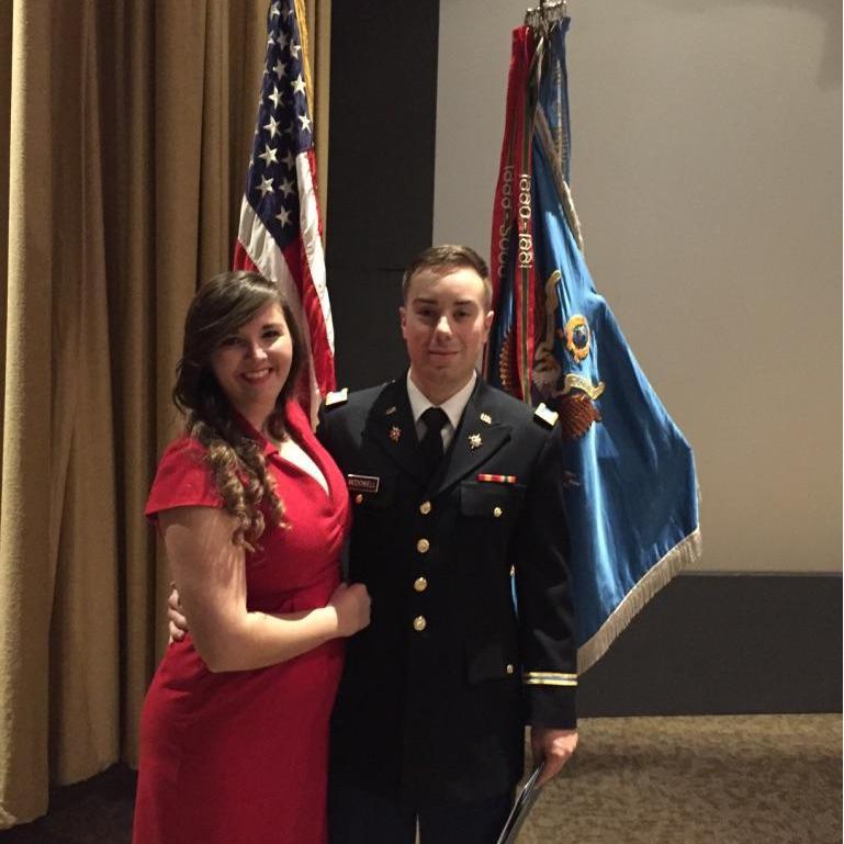 Eric graduating from the U.S. Army Military Intelligence Basic Officer Leaders Course after 4 months in Arizona [2016]