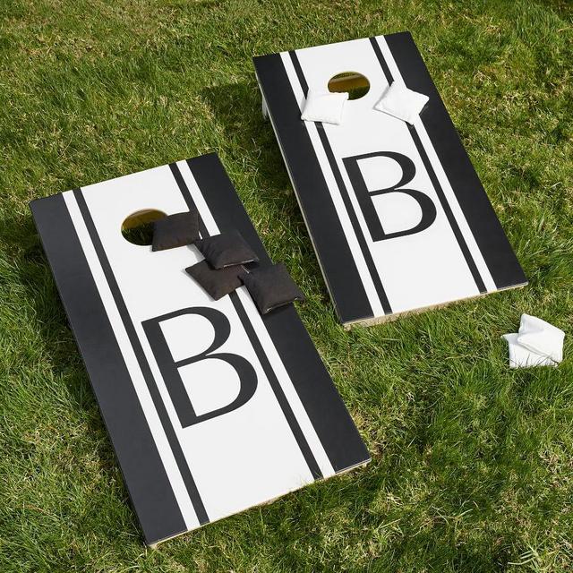 Bean Bag Toss Game With Monogram