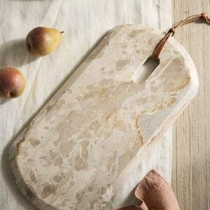 Butterscotch Marble Serving Board - Anthropology