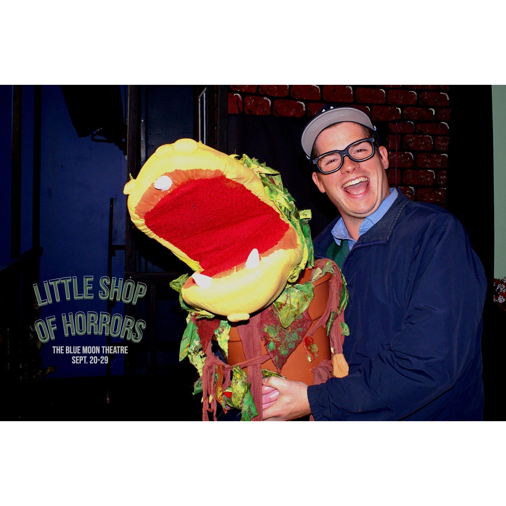 Aimee took photos of Little Shop, where Nick was playing the dream role, Seymour, and Aimee worked as music director and played Crystal.