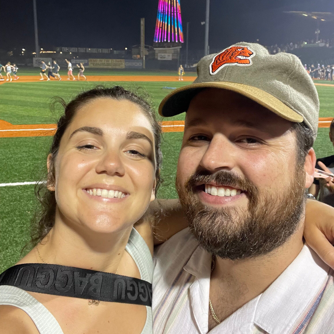 On the field at the Brooklyn Cyclones