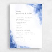 Blue Wedding Program - Bartlett